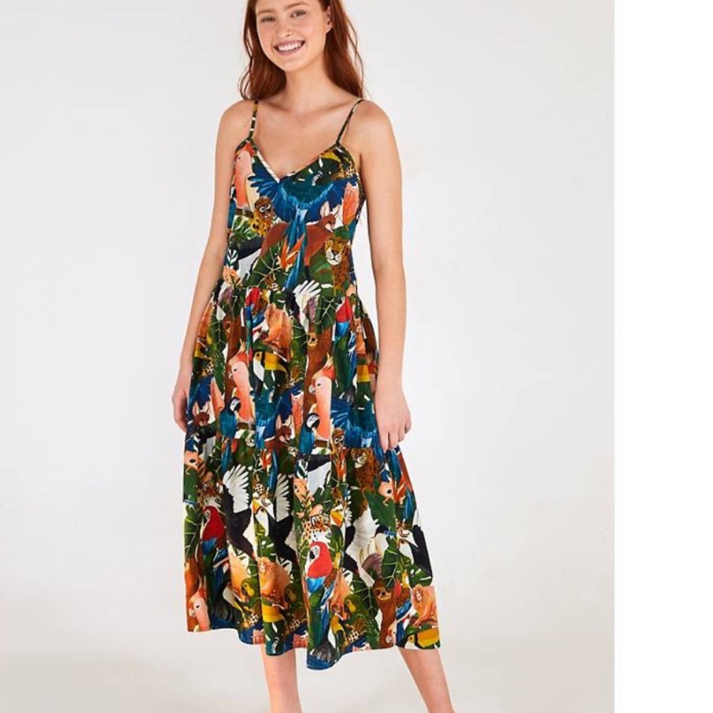 FARM Rio Multicolor Tropical Maxi Dress